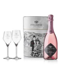 Шампанское Follador Laelia Prosecco Treviso Rose Brut Millesimato + 2 Glass 11% Hat Box (0,75L)