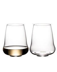  Riedel `Stemless` Riesling/Champagne, set of 2 glasses