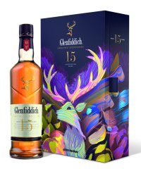  Glenfiddich 15 YO 40% Gift Box + 1 Flask (0,7)