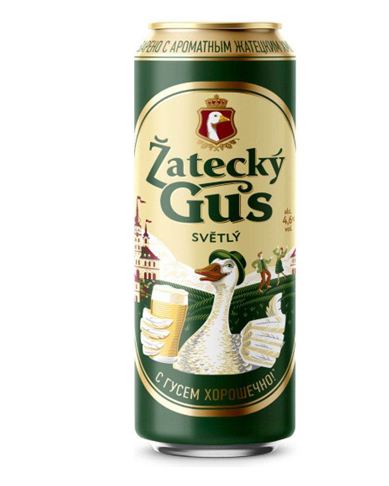 Пиво Zatecky Gus Svetle 4,6%, Can (0,43L) изображение 1