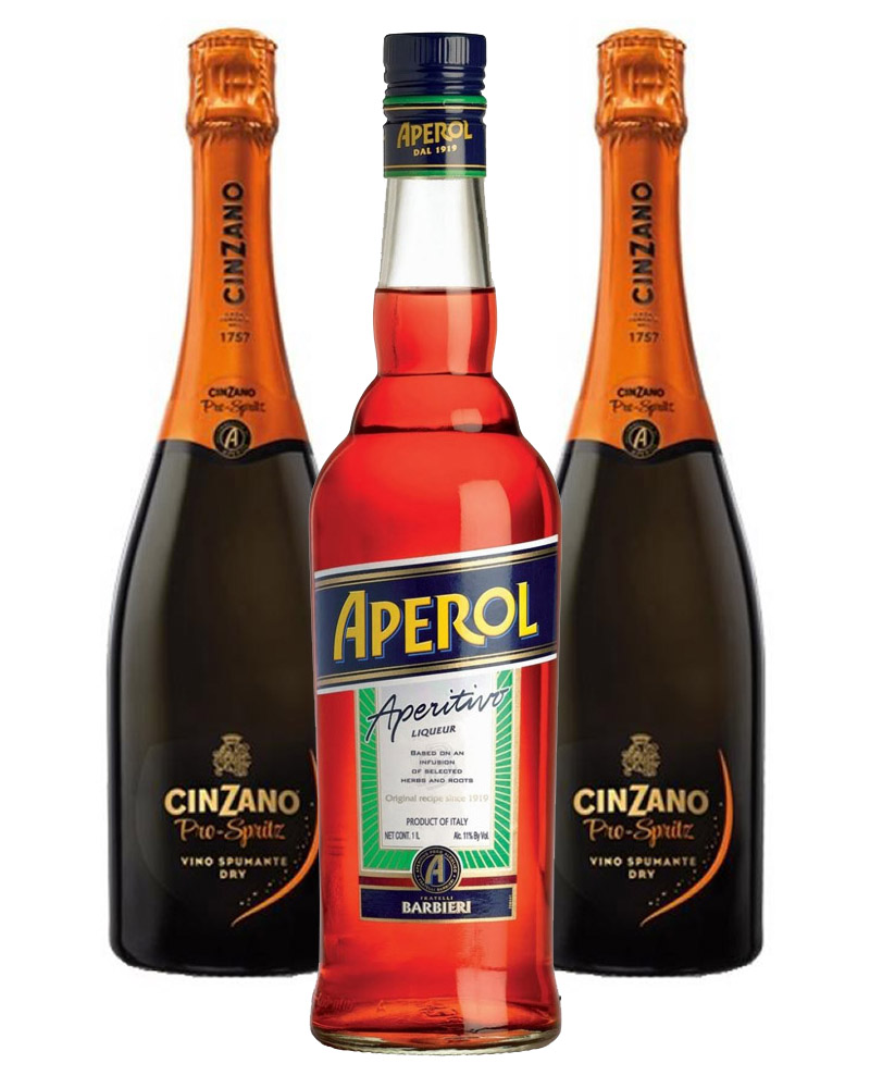 Биттер Aperol 1 шт 0,7L + Cinzano Pro-Spritz 2 шт (0,75L) изображение 1