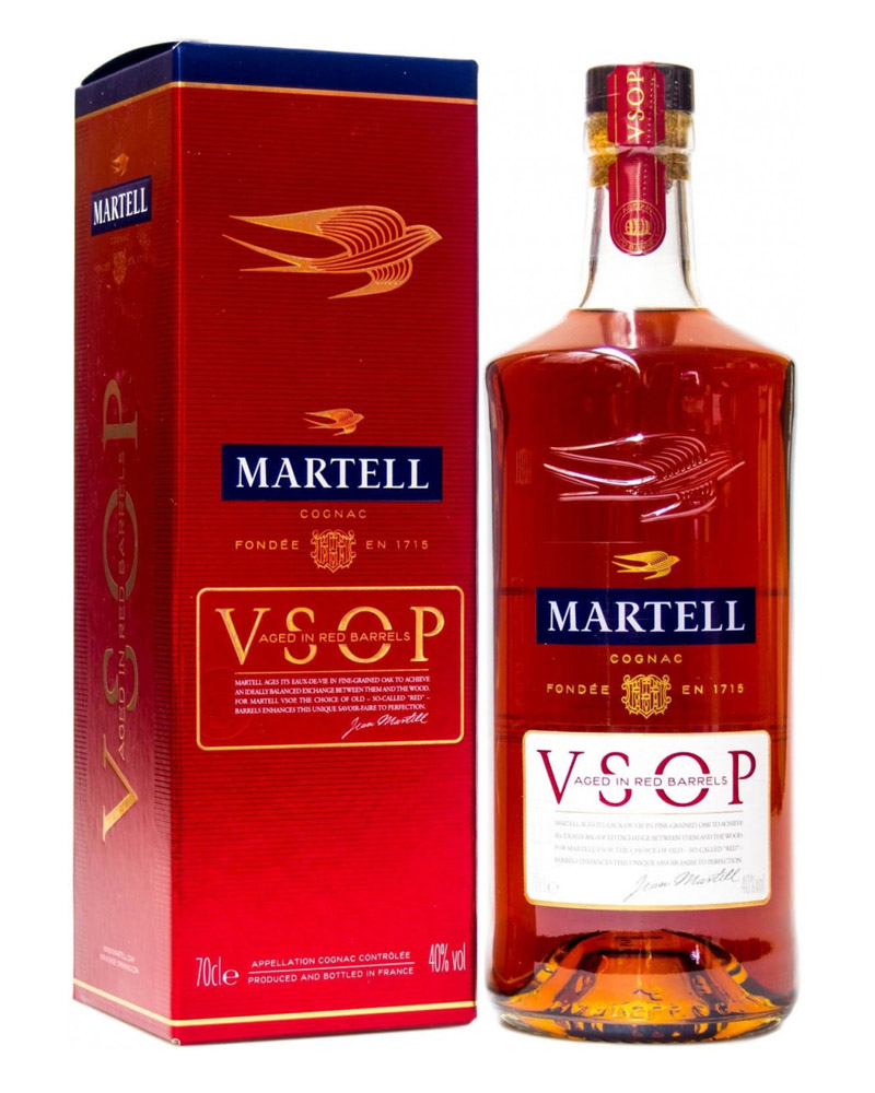 Коньяк Martell V.S.O.P., Aged in Red Barrels 40% in Box (1L) изображение 1