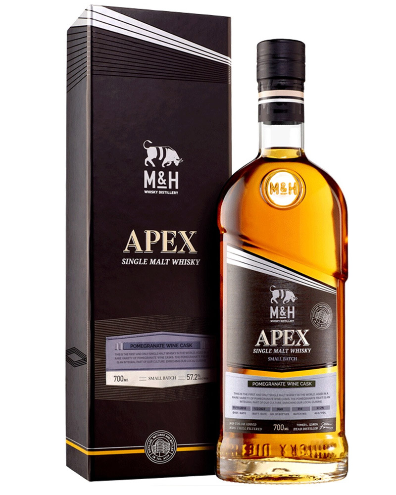 Виски M&H Apex Pomegranate Single Malt 57,2% in Box (0,7L) изображение 1