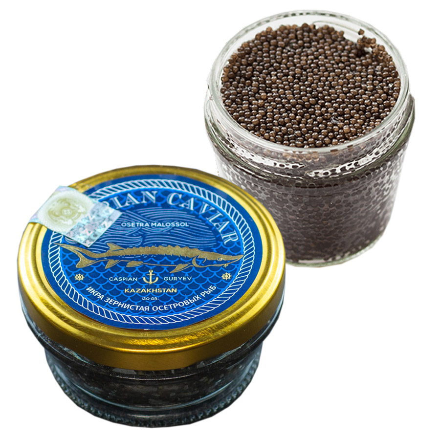 Икра зернистая осетровых рыб `Caspian Caviar`, glass (50 gr) изображение 1