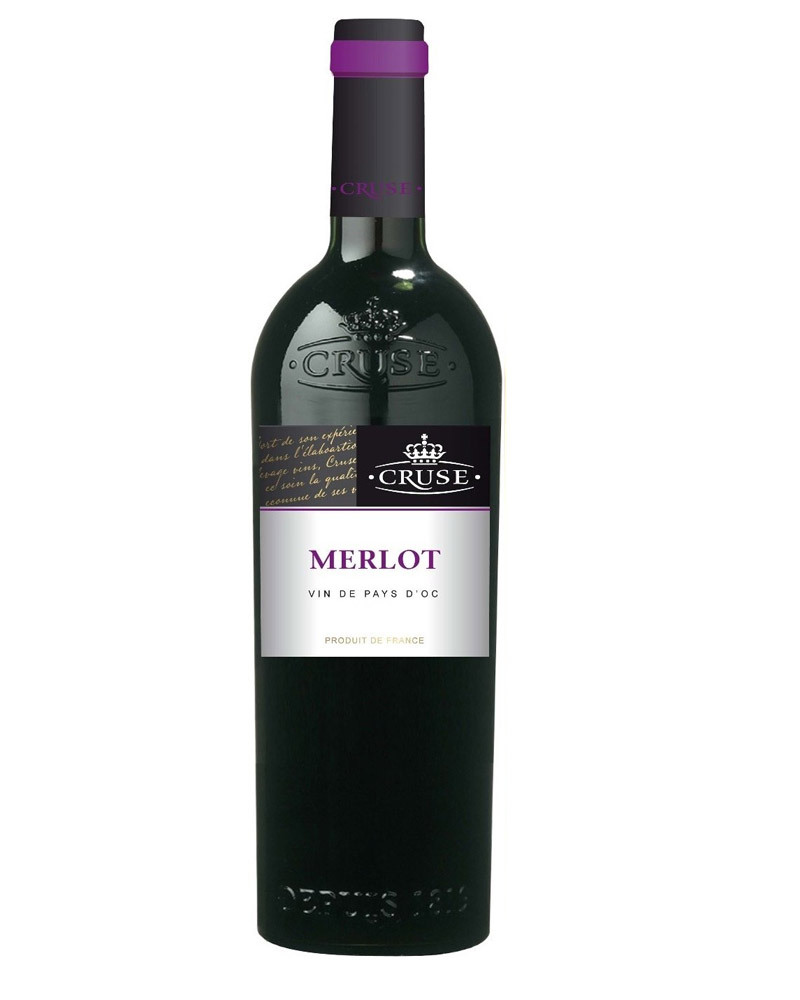 Вино Cruse, Merlot Vin de Pays d`Oc 13,5% (0,75L) изображение 1
