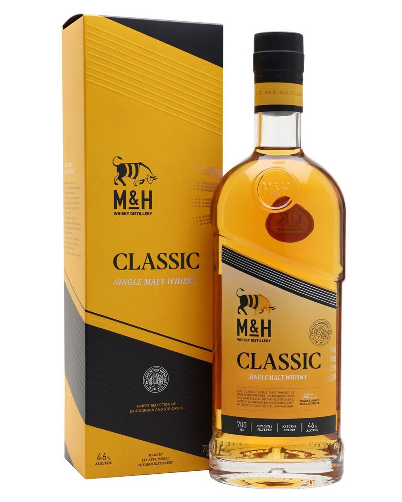 Виски M&H Classic 46% in Box (0,7L) изображение 1