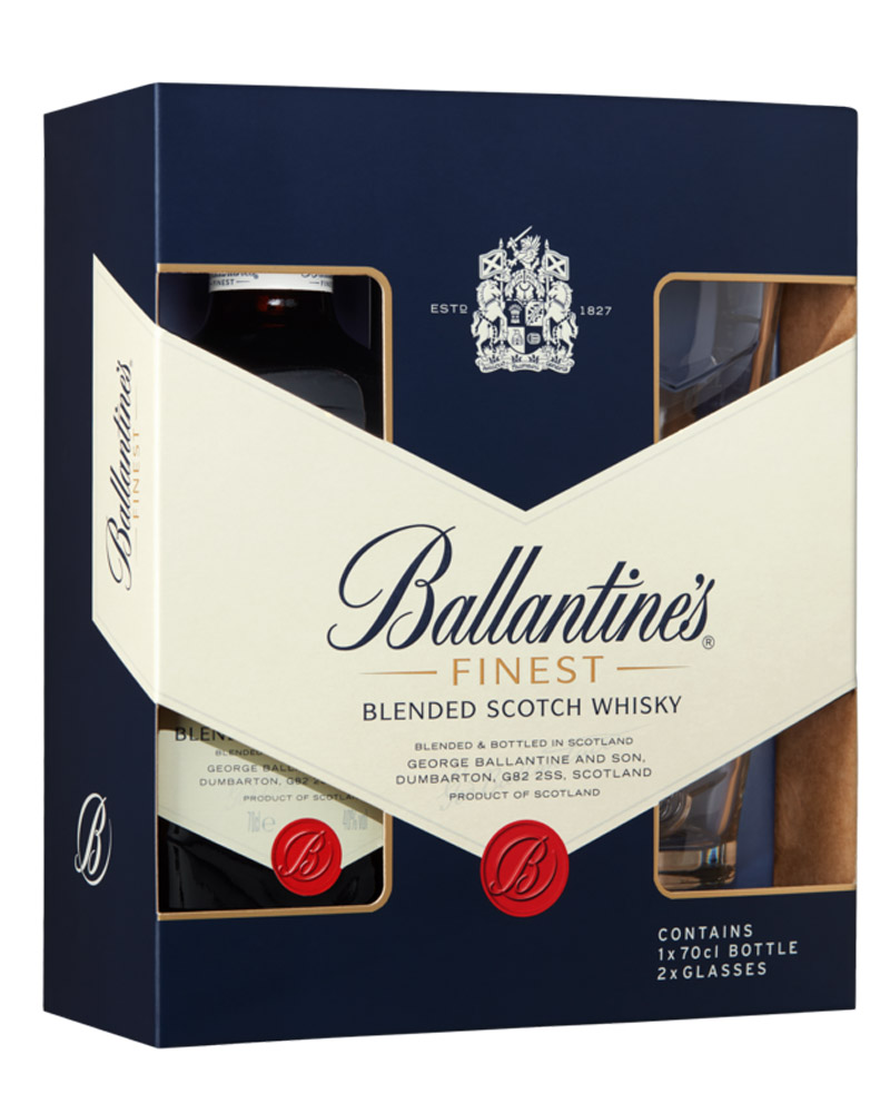 Виски Ballantine`s Finest 3 YO 40% + 2 Glass (0,7L) изображение 1