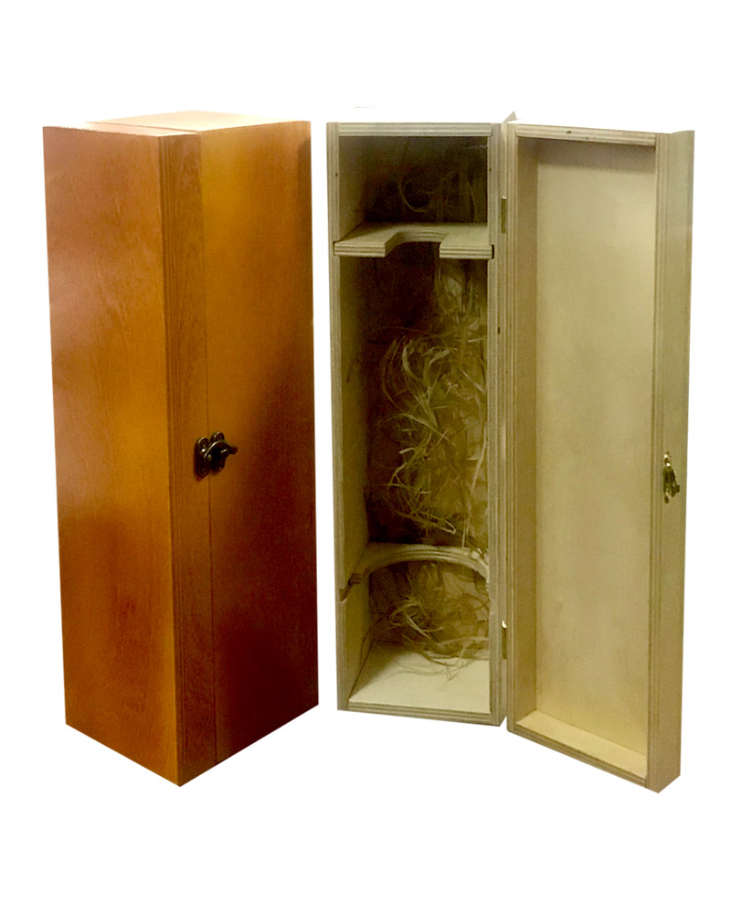 Коробка деревянная под вино `Клен` изображение 1