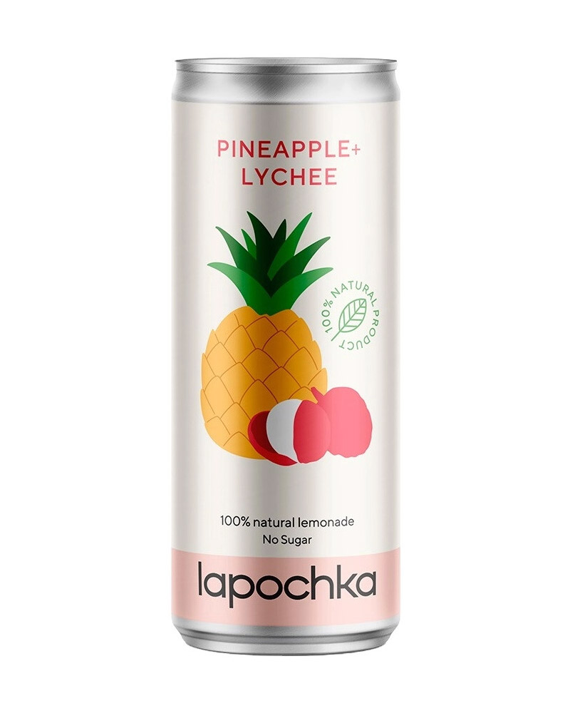 Lapochka Pineapple + Lychee, Can (0,33L) изображение 1