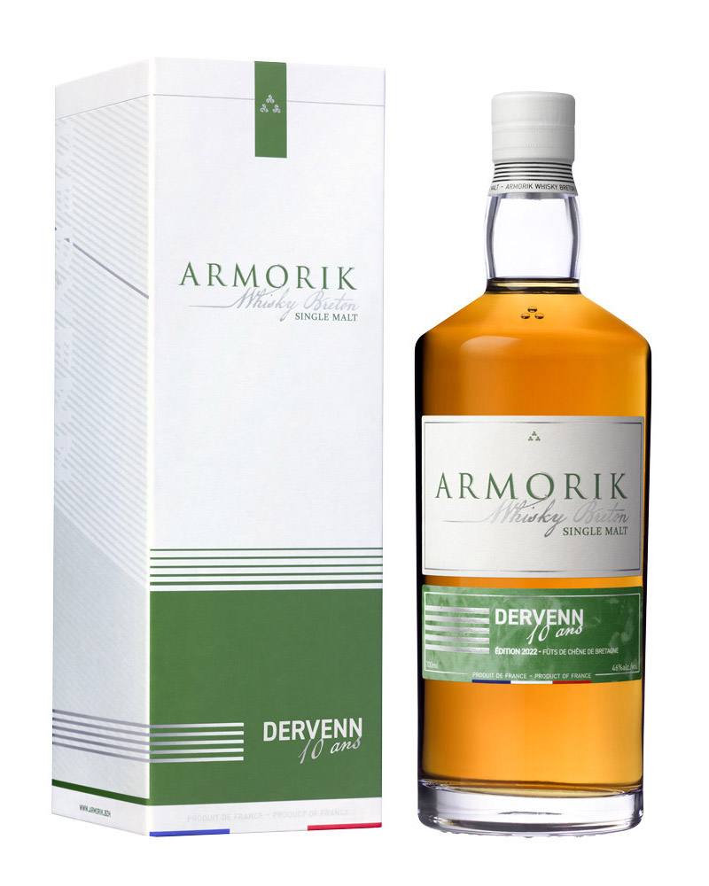 Виски Armorik 10 YO Dervenn 46% in Box (0,7L) изображение 1