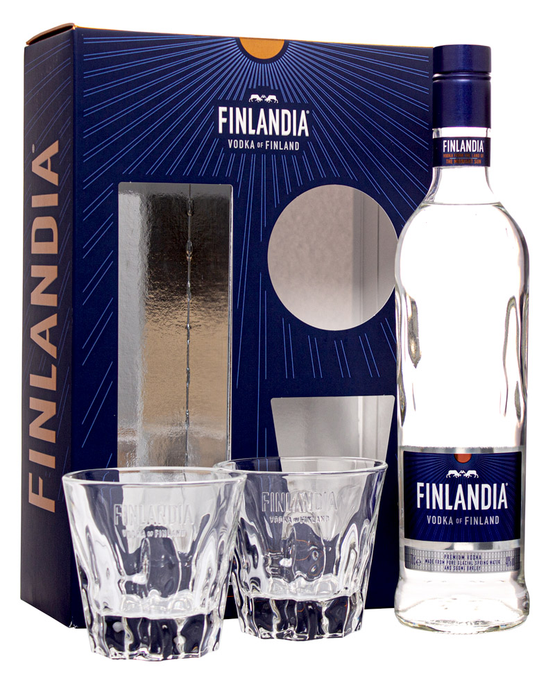 Водка Finlandia 40% + 2 Glass in Gift Box (0,7L) изображение 1
