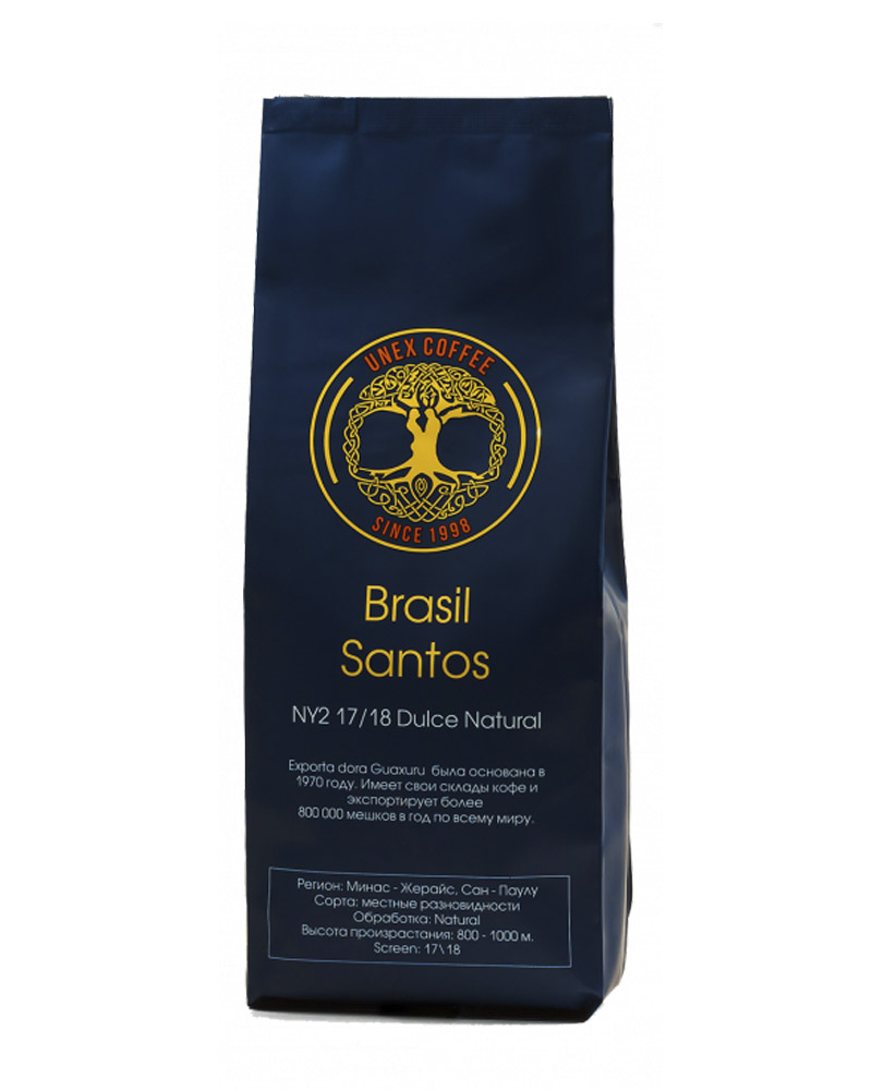 UNEX COFFEE `Brasil Santos` (500 gr) изображение 1