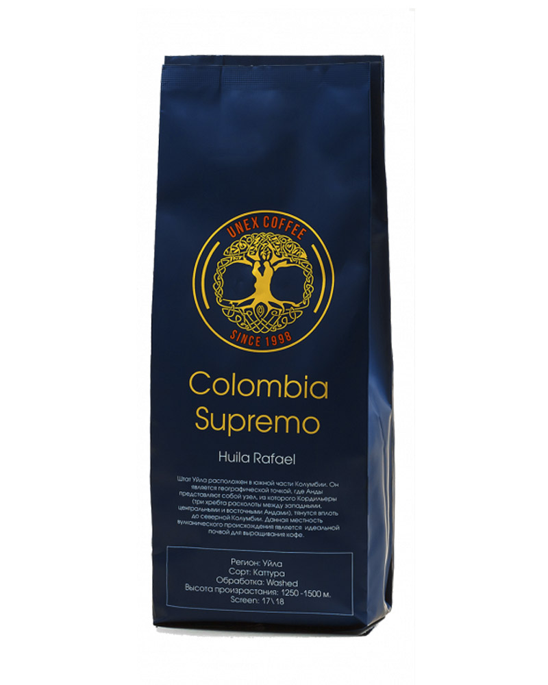 UNEX COFFEE `Colombia Supremo` (500 gr) изображение 1