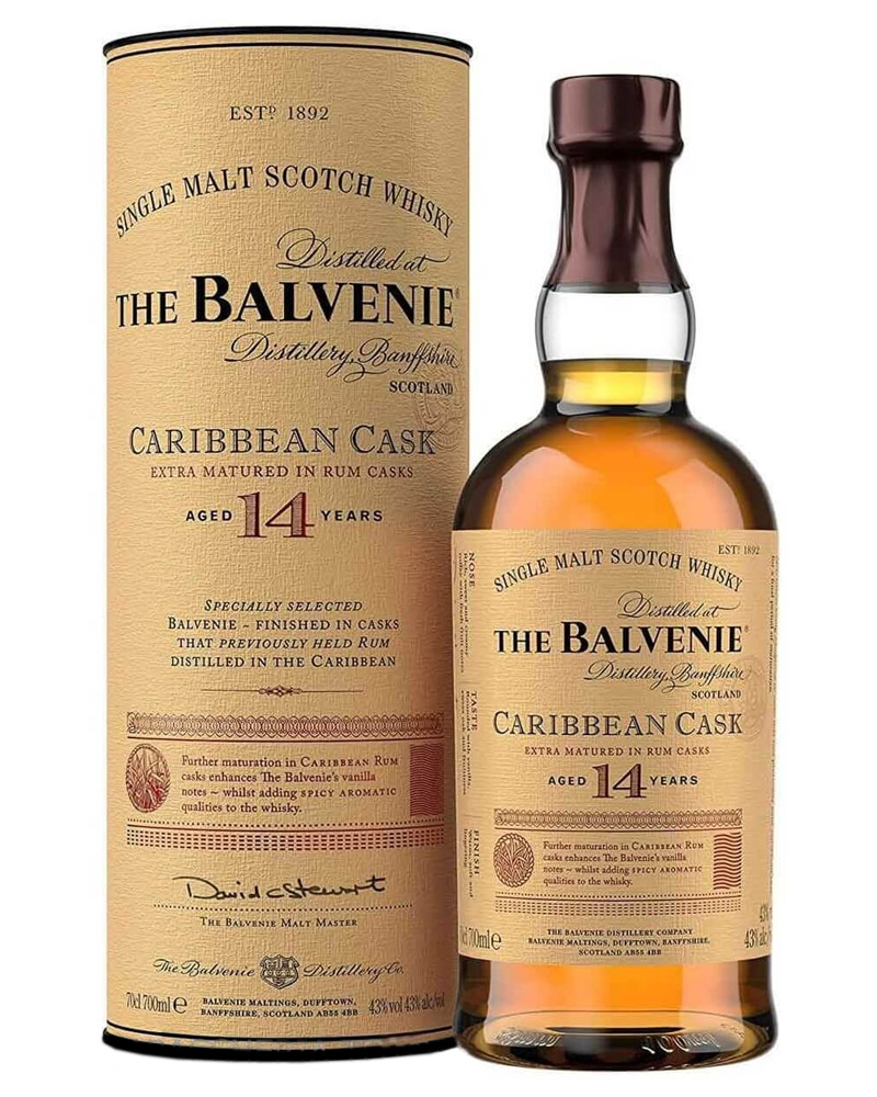 Виски Balvenie Caribbean Cask 14 YO 43% in Tube (0,7L) изображение 1