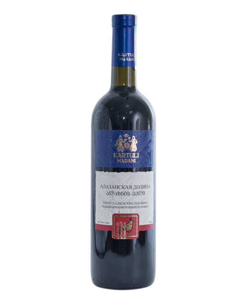 Вино Kartuli Marani Алазанская долина красное 10-12% (0,75L) изображение 1