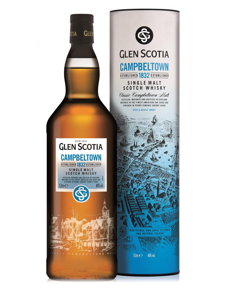 Виски Glen Scotia 1832 Classic Campbeltown Malt 46% in Tube (1L) изображение 1
