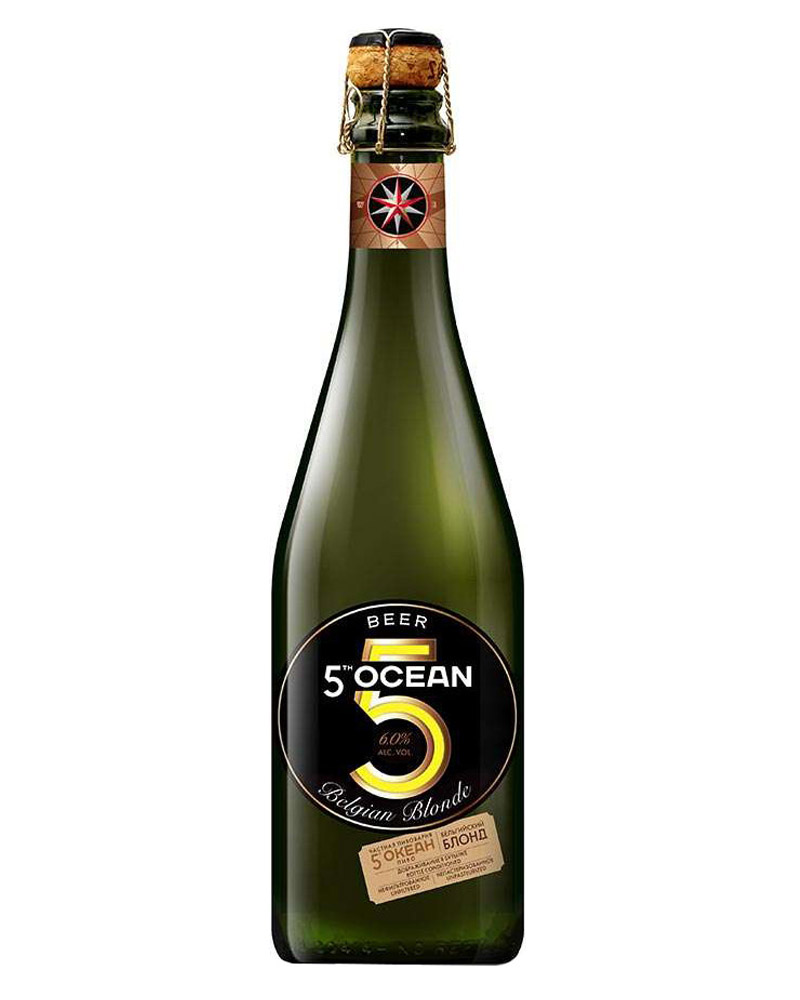 Пиво 5 Ocean Belgian Blonde 6% Glass (0,75L) изображение 1