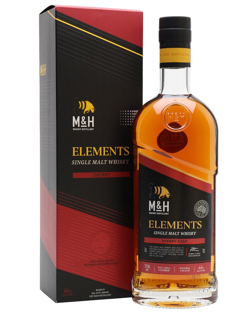 Виски M&H Elements Sherry Cask 46 % in Box (0,7L) изображение 1