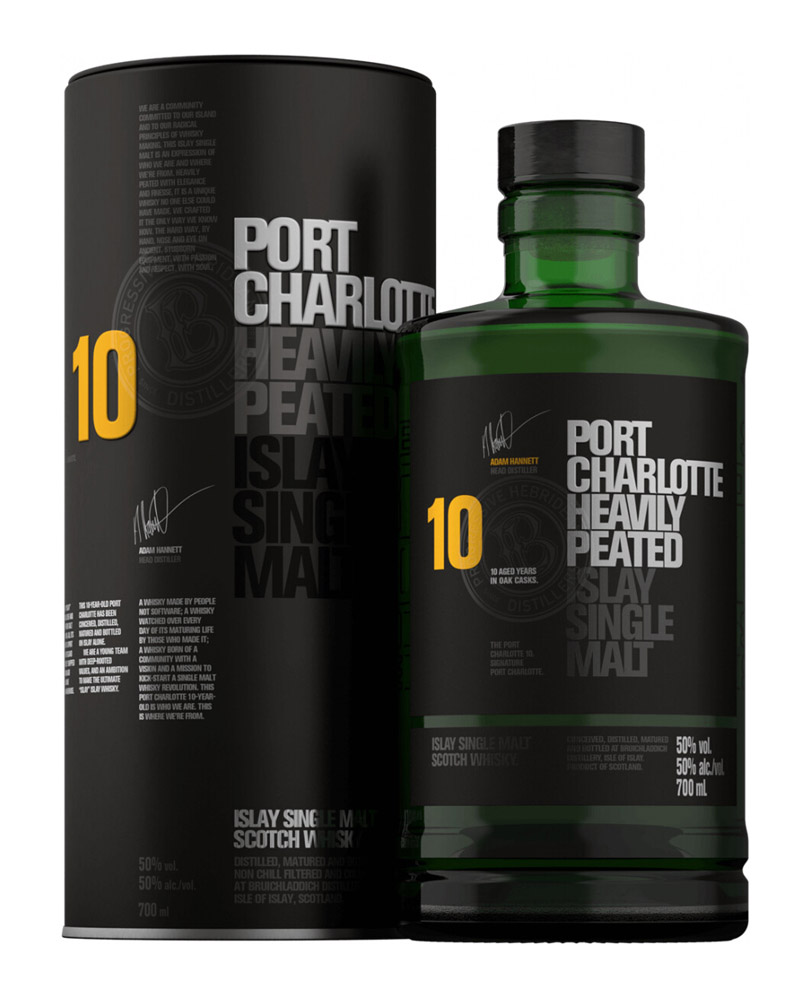 Виски Bruichladdich, `Port Charlotte` Islay Single Malt 10 YO 50% in Tube (0,7L) изображение 1
