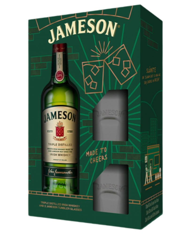 Виски Jameson Irish Whiskey 40% + 2 Glass (0,7L) изображение 1