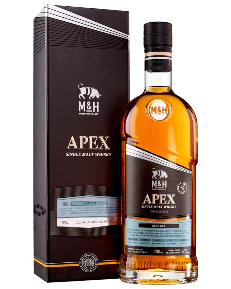 Виски M&H Apex Dead Sea Batch 55,5% in Box (0,7L) изображение 1
