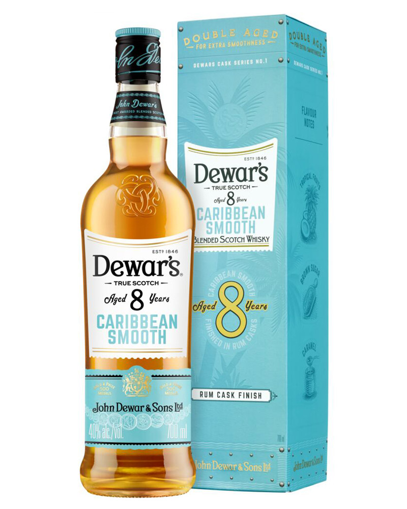 Виски Dewar`s Caribbean Smooth Aged 8 YO 40% in Box (0,7L) изображение 1