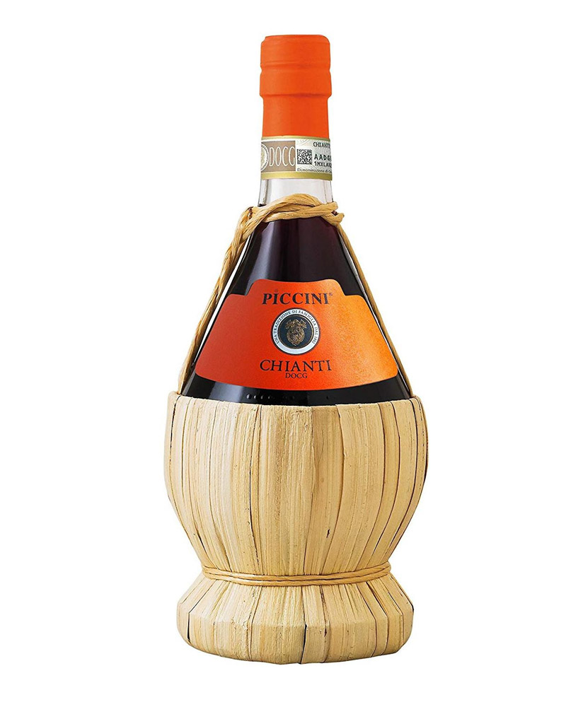 Вино Piccini, Chianti DOCG 12,5%  in straw basket, 2015 (0,75L) изображение 1