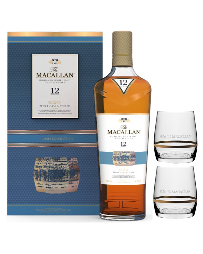 Виски Macallan Triple Cask Matured 12 YO 40% + 2 Glass (0,7L) изображение 1