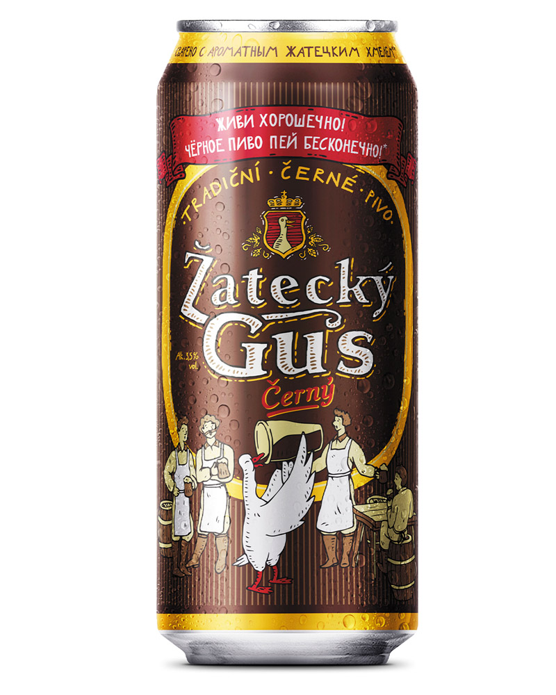 Пиво Zatecky Gus Cerne 3,5%, Can (0,45L) изображение 1