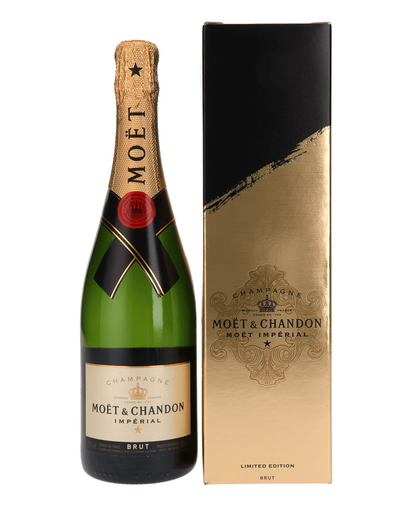 Шампанское Moet & Chandon, Brut `Imperial`, 12%, Gift box `Signature` (0,75L) изображение 1