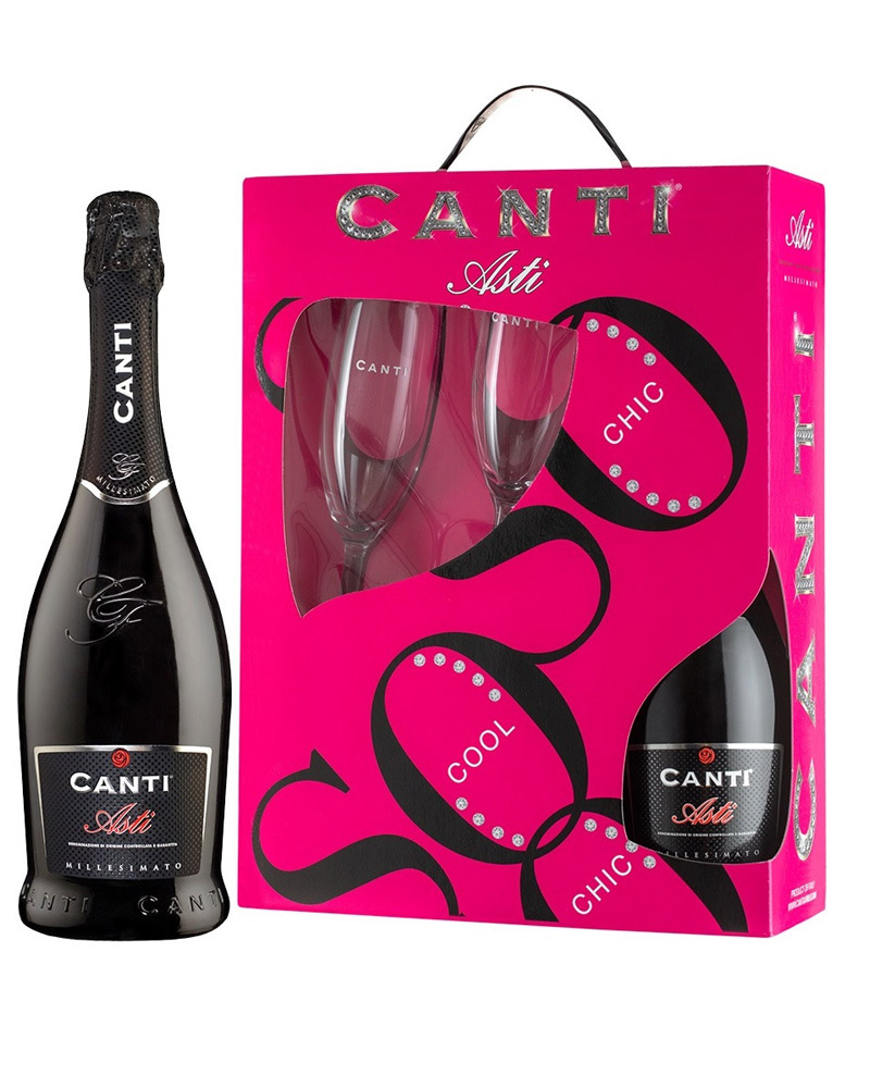Игристое вино Canti Asti DOCG 7% + 2 Glass (0,75L) изображение 1