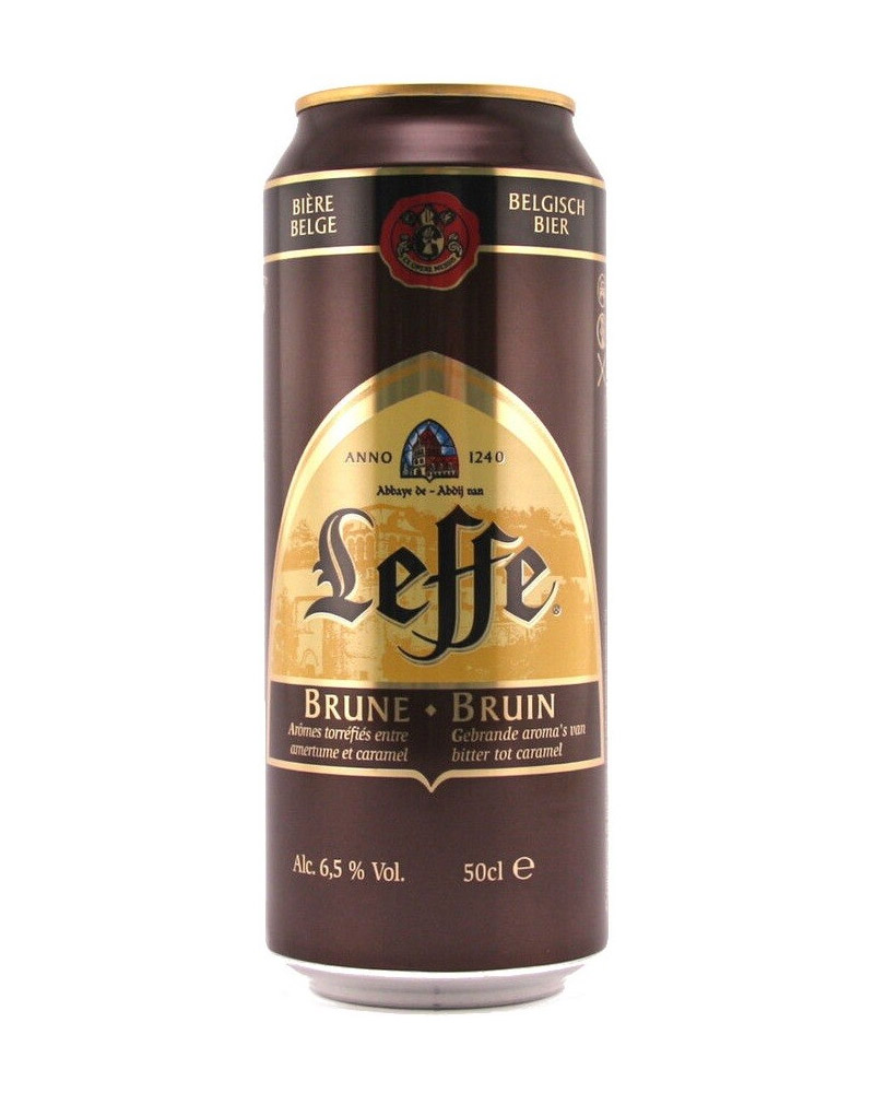 Пиво Leffe Brune 6,5% Can (0,5L) изображение 1