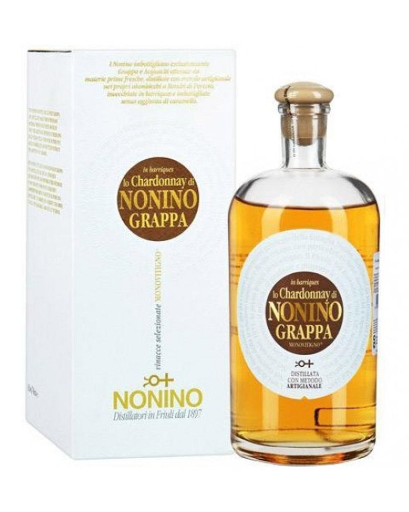 Граппа Grappa Nonino Lo Chardonnay in barriques Monovitigno 41% in Box (0,7L) изображение 1