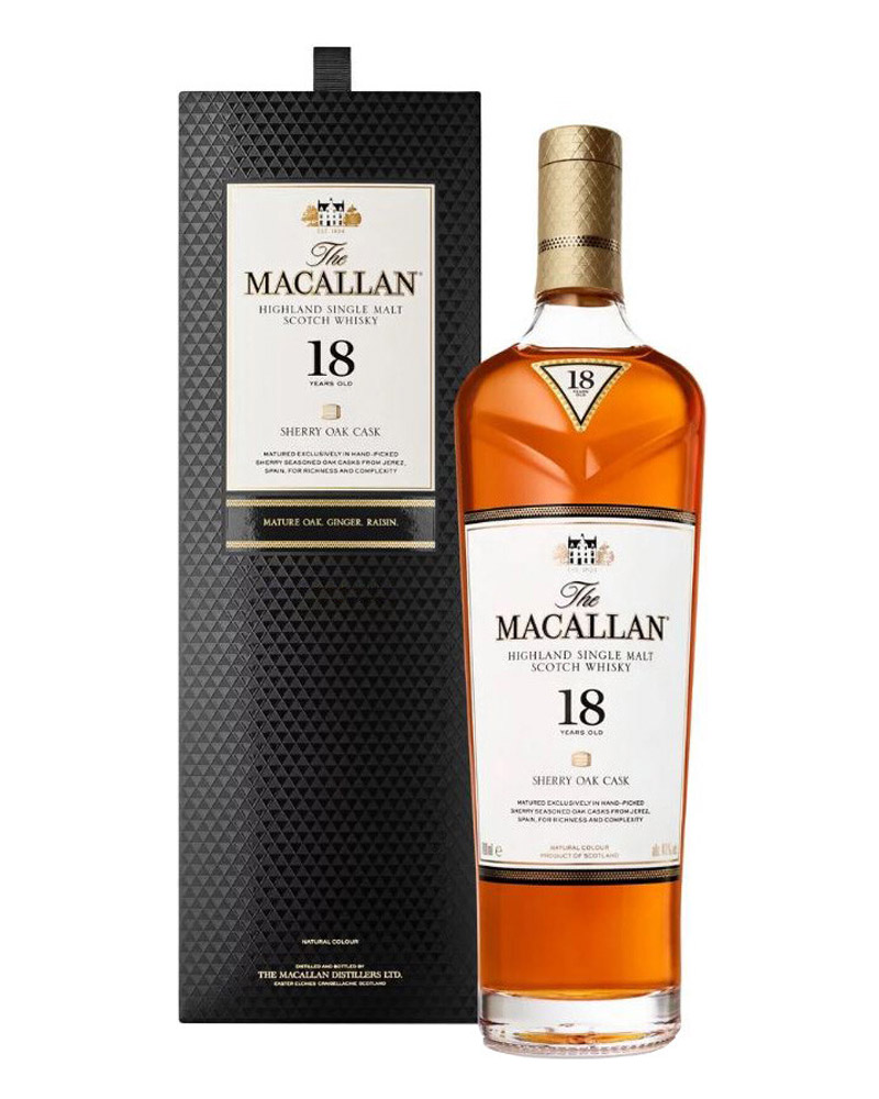 Виски Macallan Sherry Cask Matured 18 YO 43% in Gift Box (0,7L) изображение 1