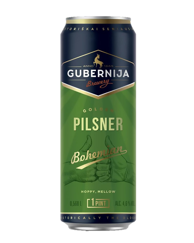 Пиво Gubernija Pilsner 4,6% (0,568L) изображение 1