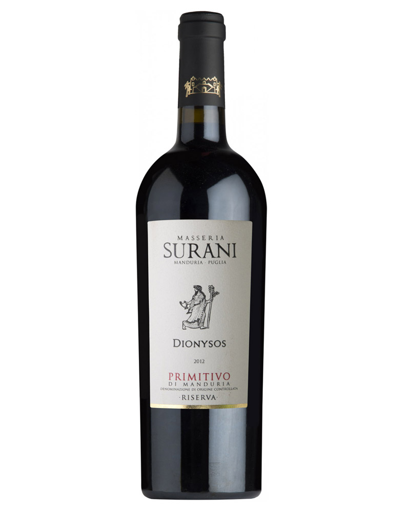 Вино Surani Dionysos Primitivo di Manduria Riserva DOC 15%, 2015 (0,75L) изображение 1