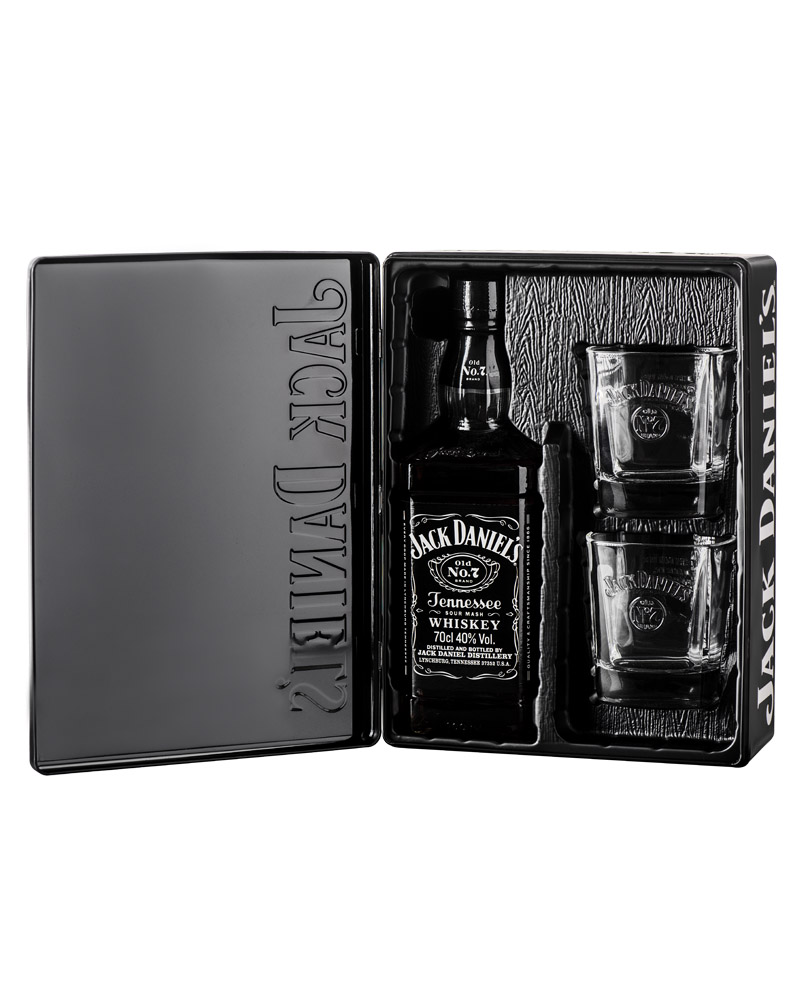 Виски Jack Daniel`s 40% + 2 Glass Metal Box (0,7L) изображение 1
