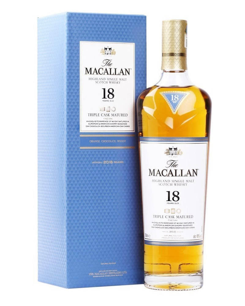 Виски Macallan Triple Cask Matured 18 YO 43% in Gift Box (0,7L) изображение 1