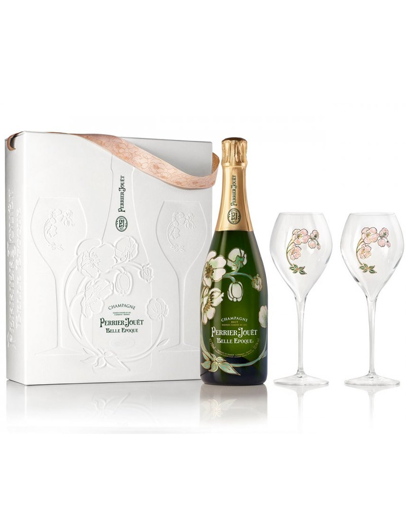Шампанское Perrier-Jouet, `Belle Epoque` Brut, Champagne AOC 12,5% + 2 Glass (0,75L) изображение 1
