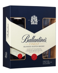 Виски Ballantine`s Finest 3 YO 40% + 2 Glass (0,7L)