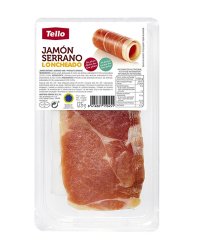 Мясные деликатесы Jamon Serrano Loncheado, Tello (125 gr)