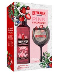 Бренди Beefeater Pink Strawberry Gin 37,5% + 1 Glass (0,7L)