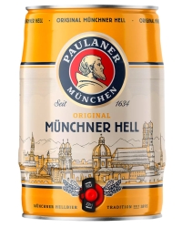 Пиво Paulaner, Original Munchner Hell 4,9% Can (5L)